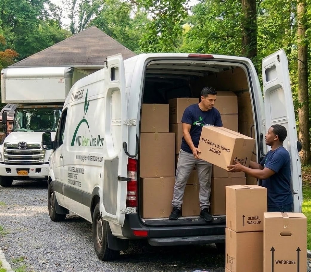 NYC Green Line Movers Truck